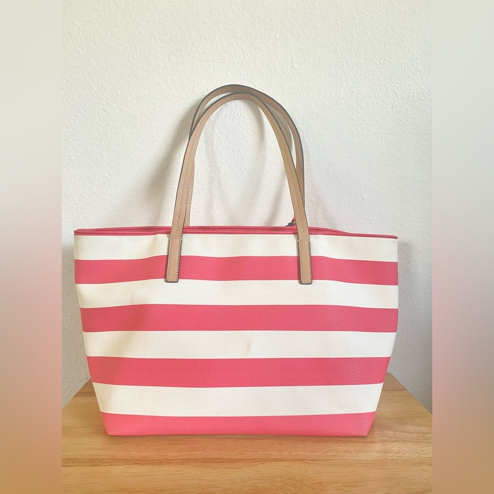 Kate Spade Vintage Radish (Pink) White Stripe
Unlined Tote Bag - Picture 3 of 10